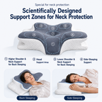 Ergonomic Butterfly Contour Pillow